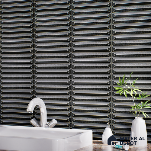 Faux Subway  Tile TL 07242 Crayon 4002 Granula 1 ft x 1 ft Ceramic Matte Finish - 9 mm  | 2 mm Spacer is Mandatory | Please Expect a Slight Variation of Pattern